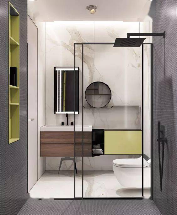 空间|10个设计原则,让小卫生间装出豪宅的大气感!