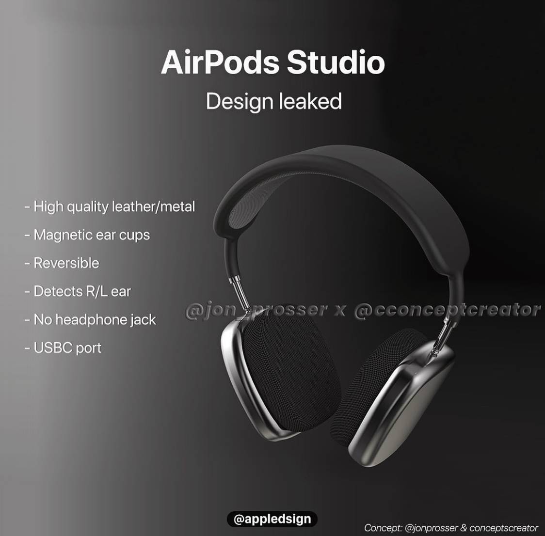 Studio|苹果AirPods Studio头戴式耳机谍照疑似曝光