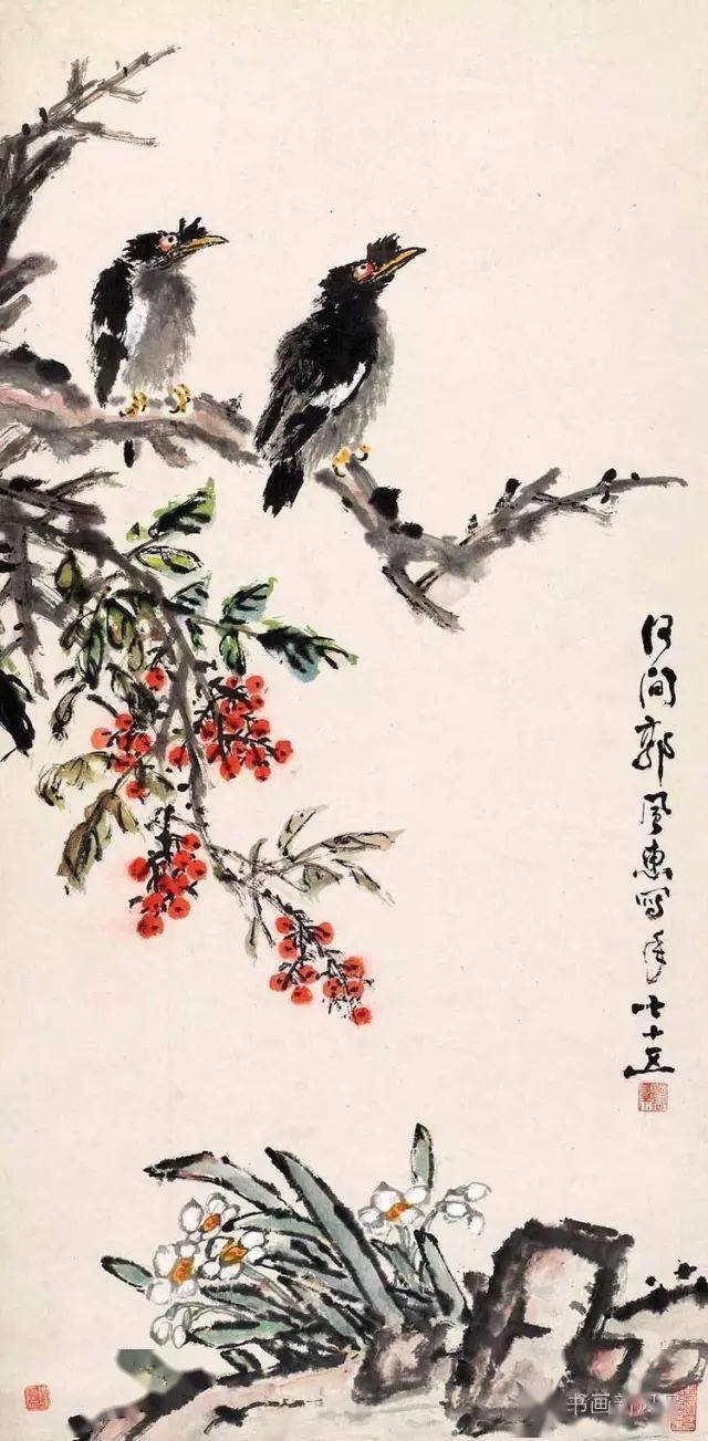 他是北学的领袖,看看他的花鸟!_郭风惠