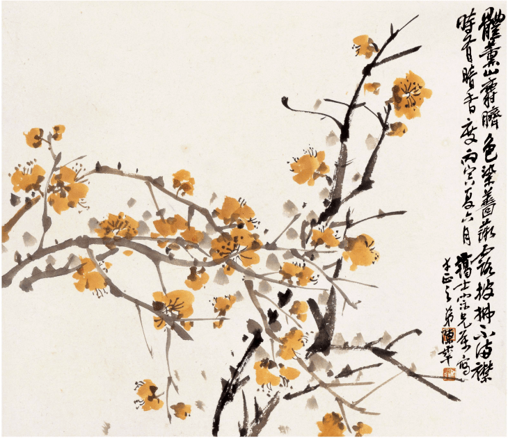 陈半丁花卉小品，真好看_搜狐网