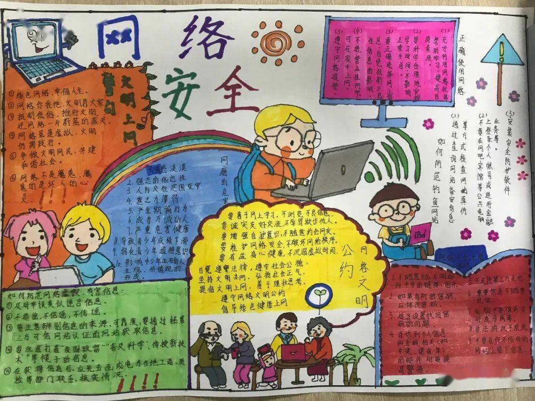 【护苗·绿书签】文明上网,白蒲镇"护苗网络安全大赛"优秀作品来啦!