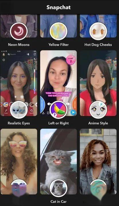 使用此滤镜非常简单,打开snapchat,勾选此滤镜,相机对准自己或者其他