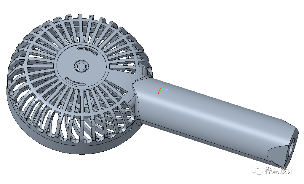 一款手持风扇产品建模思路分享