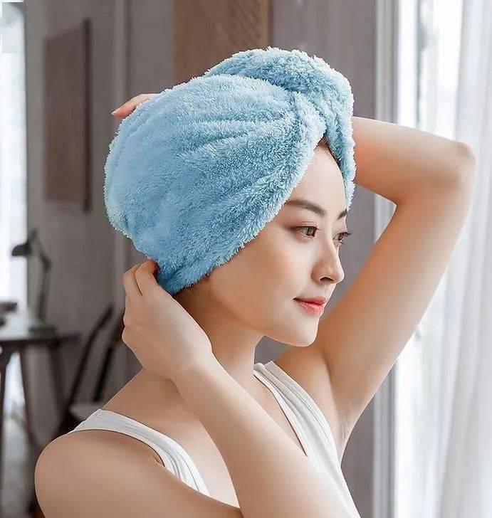 头发|懒人必备干发帽，3秒湿发变干发，擦出柔顺秀发