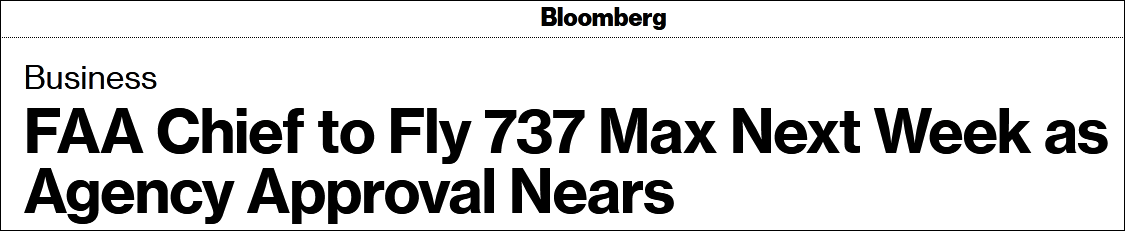 美國聯邦航空局局長將親自試飛波音737 MAX 國際 第1張