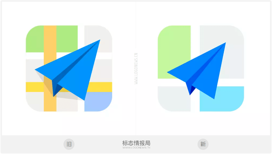 和「高德地图」前后升级品牌,各家推出了简化版的全新应用程序 icon