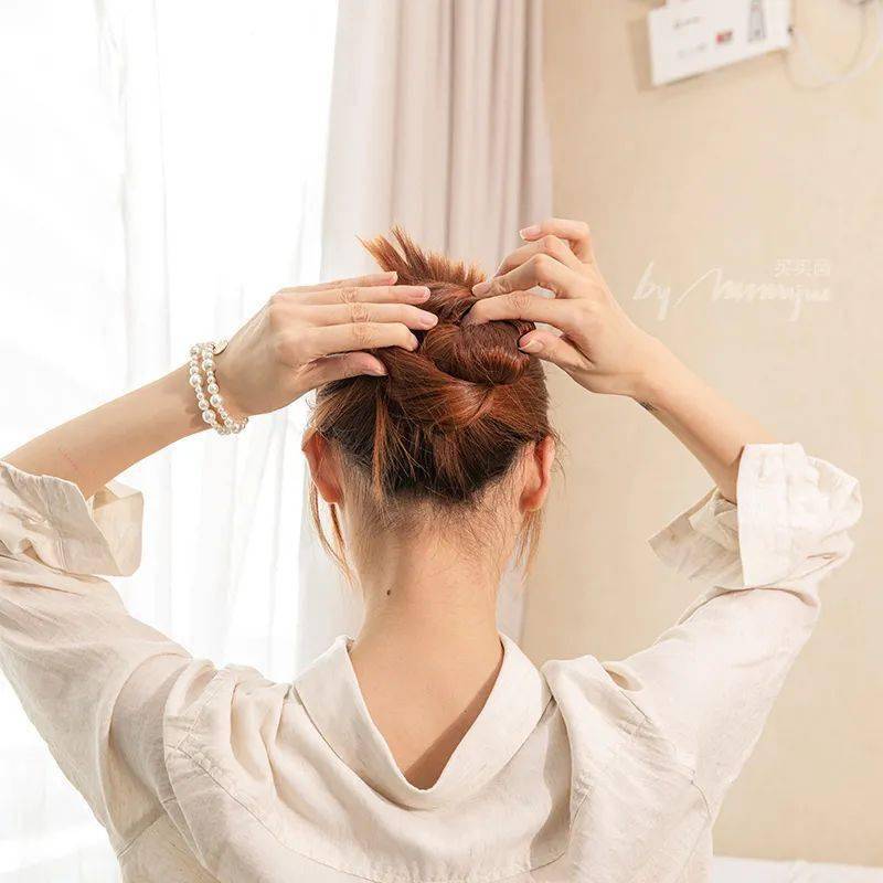 教程|一看就会!4款韩系气质盘发教程,30秒迅速出门!