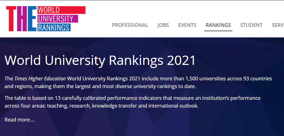 2020times世界排名_留学2021Times世界大学学科排名发布