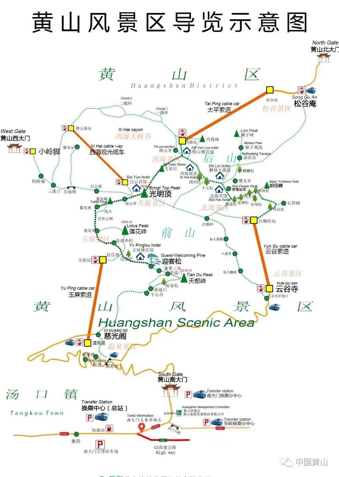 假期游黄山登山线路及导航规划推荐