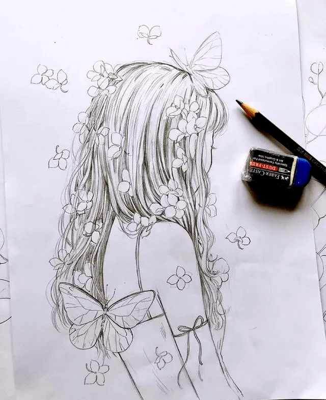 水彩画手绘 |少女心爆棚的水彩插画_马克