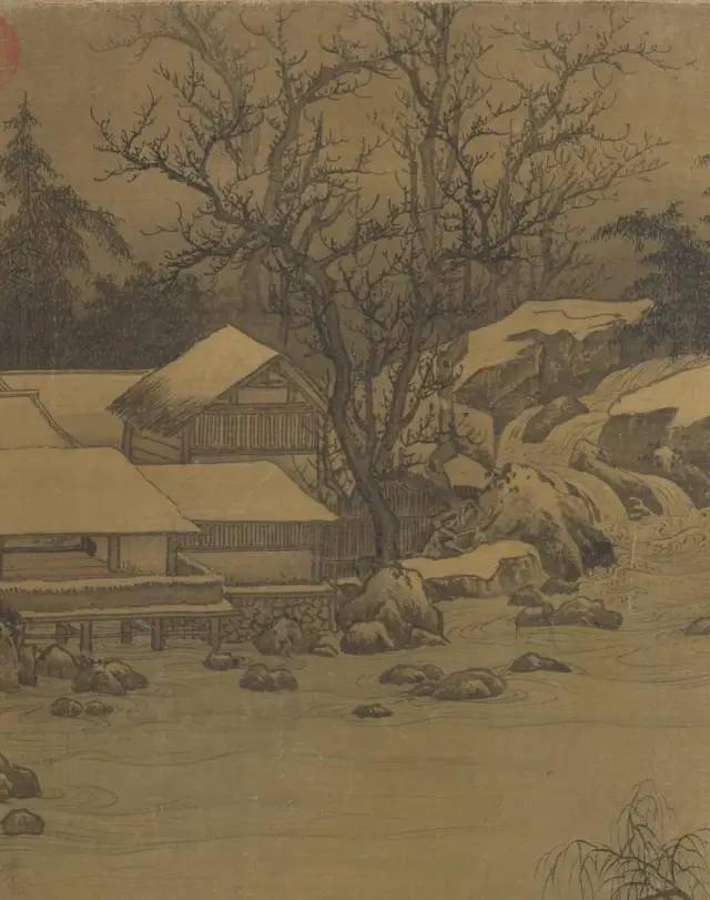 刘松年:溪山雪意