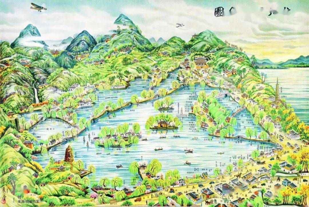 杭州西湖全景(1924年)