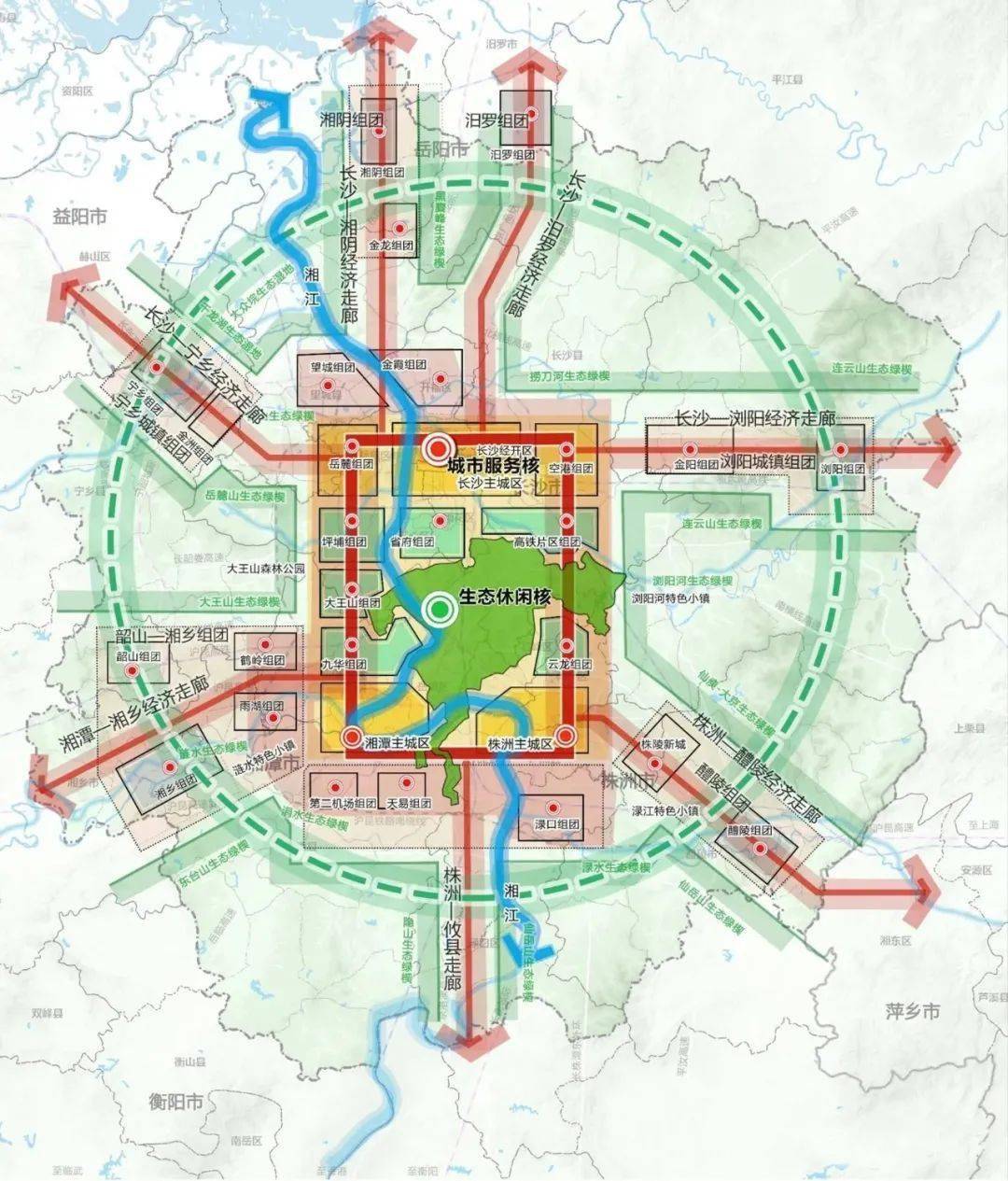 近日,《长株潭城市群国土空间规划(2020-2035年)》网络曝光.