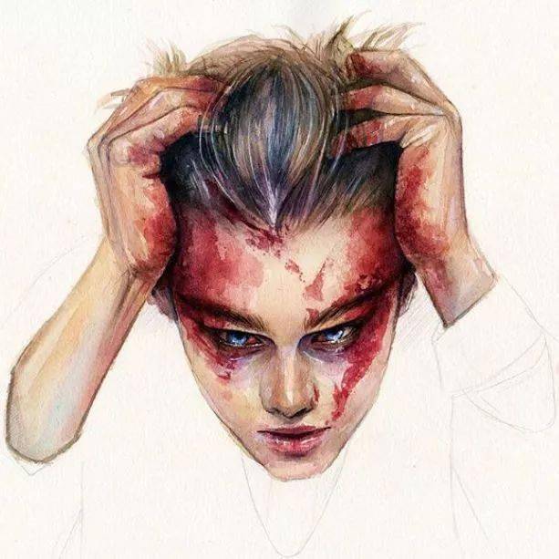 水彩|沉迷眼睛刻画的小伙伴看过来！Lina的水彩人物肖像步骤统统分享给你！