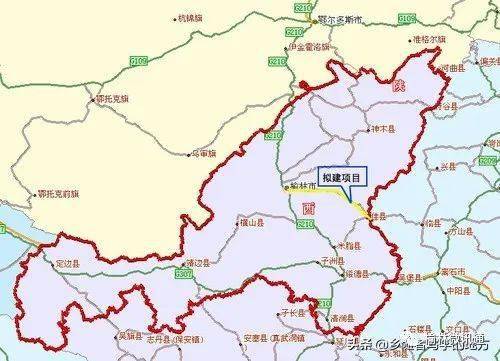 榆林市最新城市总体规划图