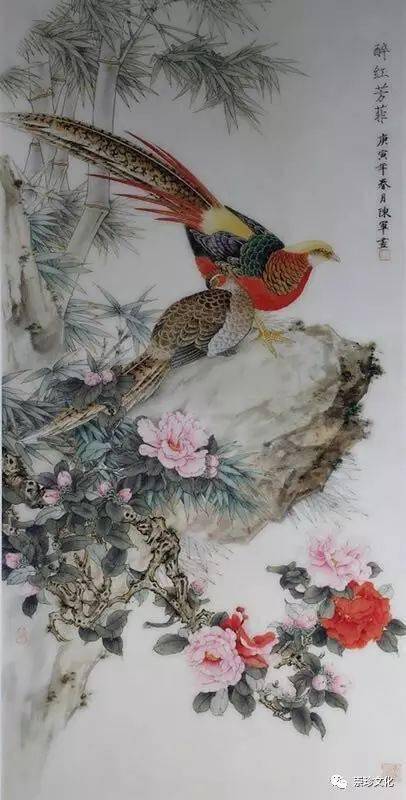 新范画|陈军 工笔花鸟太湖石技法班(11月8日开课)_作品