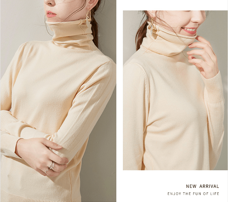 脖子|99元2件！柔软如云朵的堆堆领针织衫，时尚百搭显脸小，轻盈不臃肿！