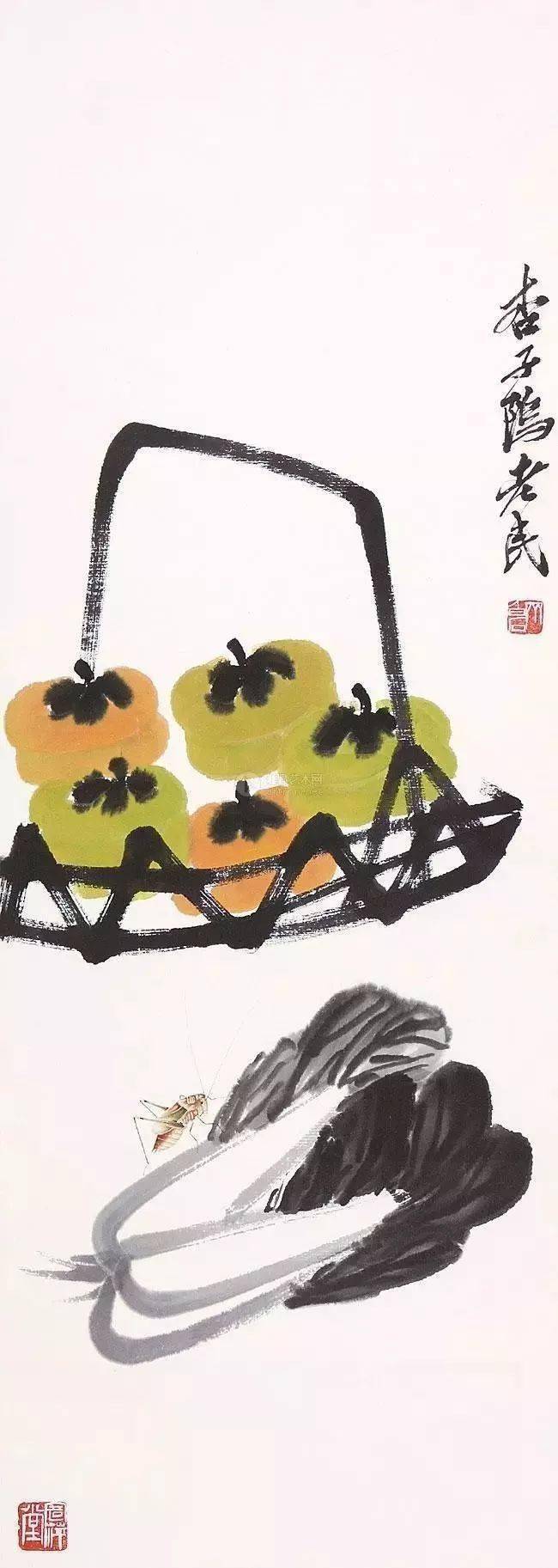 齐白石:柿柿如意