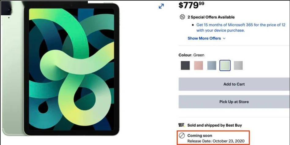 电商平台曝光 Air 4 开售时间:与新 iPhone 同步?