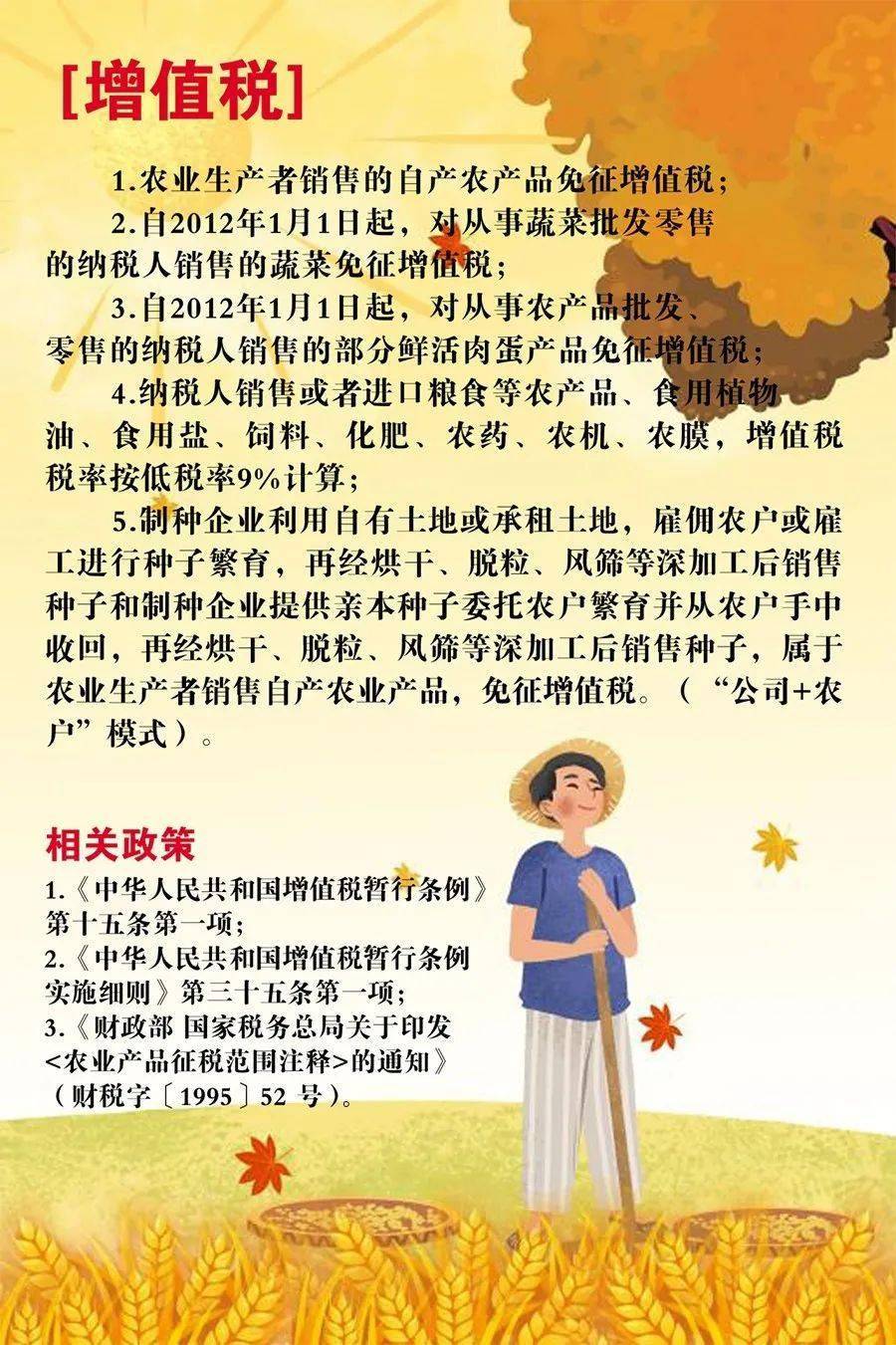 【政策梳理】世界粮食日，这份与农业生产相关的税收政策请收好