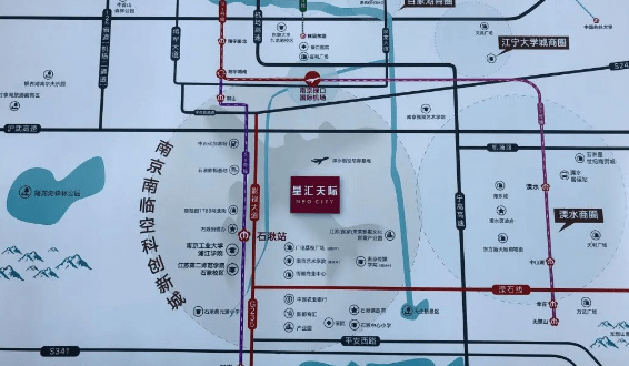 在项目不远处,就是雅居乐拿下的3幅科研用地,规划代建红土航空江苏