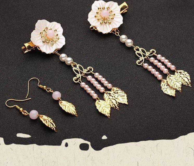 耳环|九大色系绝美汉服！一套完整的汉服，还得用这些来搭配！