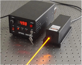图2为单谐振腔589nm激光器. 2  大功率复合腔内和频589 nm激光器