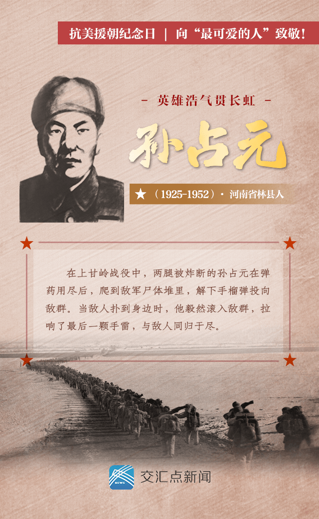 "雄赳赳,气昂昂,跨过鸭绿江……"1950年10月,为了保家卫国,中国人民