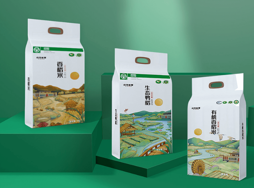 包装|这些大米的包装设计,颜值杠杠的!