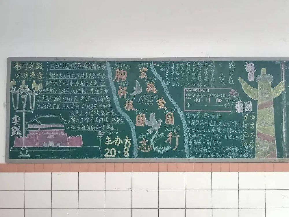 黑板抒发 自己对祖国山川的热爱 表达自己对祖国悠久 历史灿烂文化的