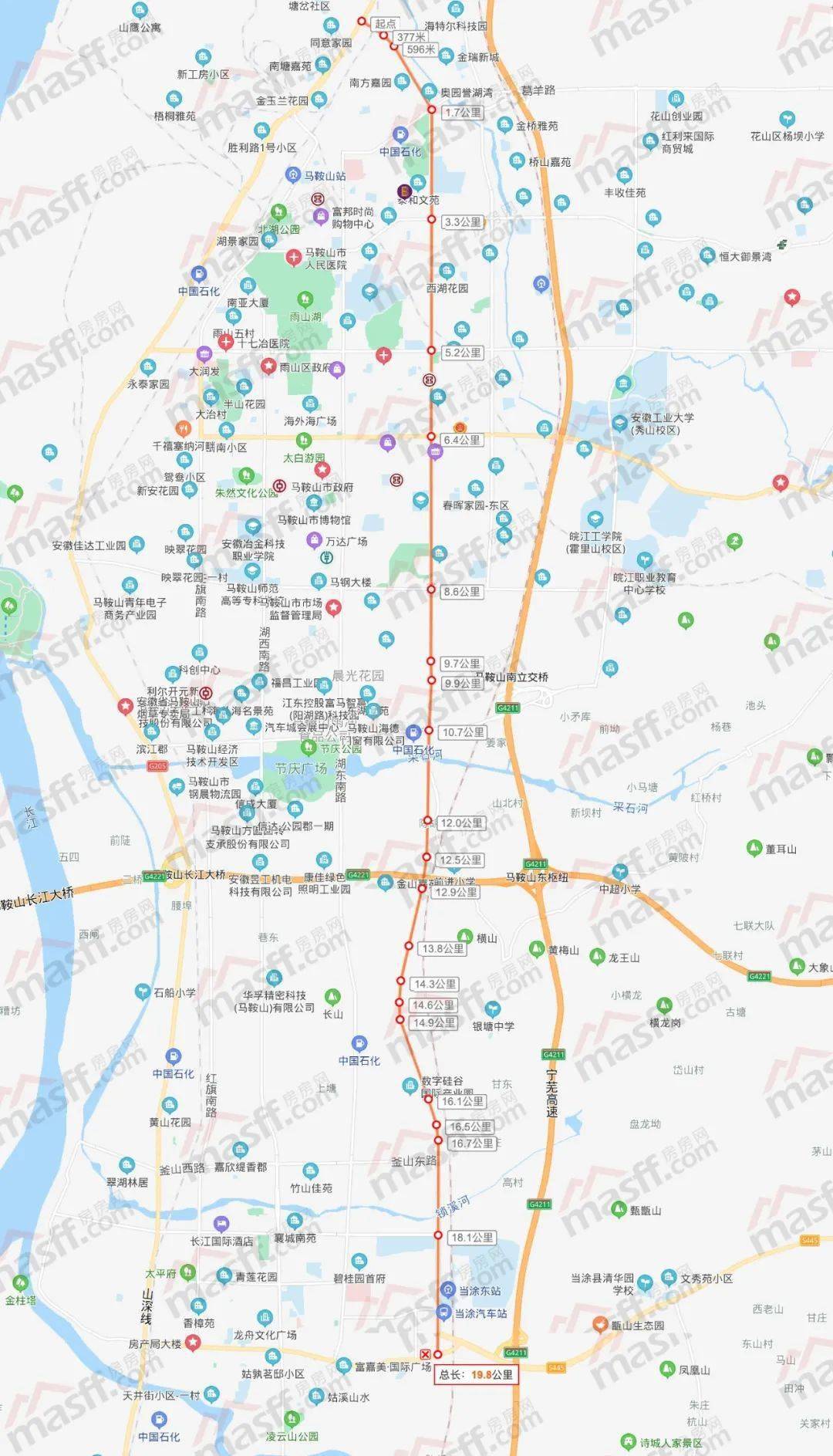 36个月完工官方发布宁马城际马鞍山段详情已开始勘探