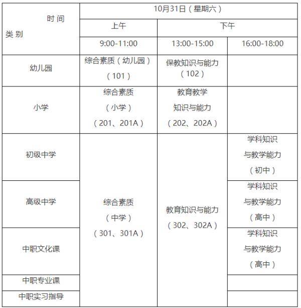 考试|【提示】下半年中小学教师资格考试本周六笔试，来看注意事项！