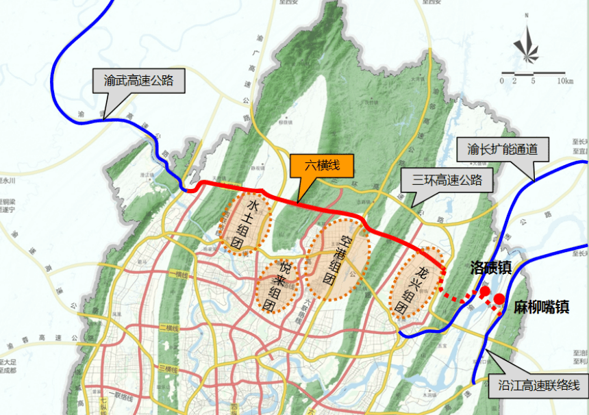 快速通道 1!两江协同创新区盛月大道启动建设