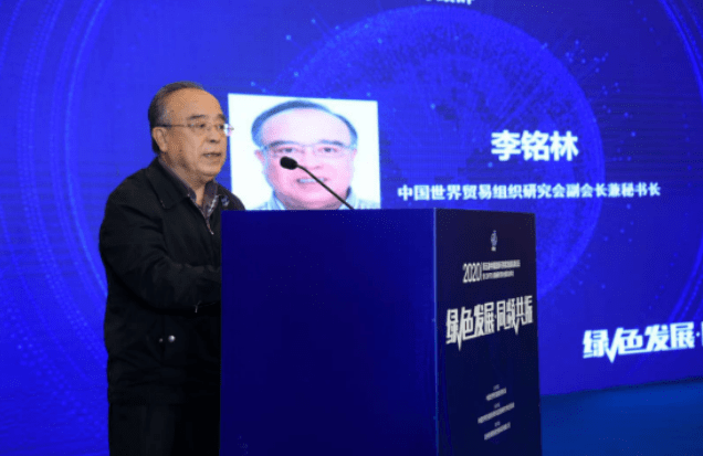 中国世界贸易组织研究会副会长兼秘书长李铭林发表致辞