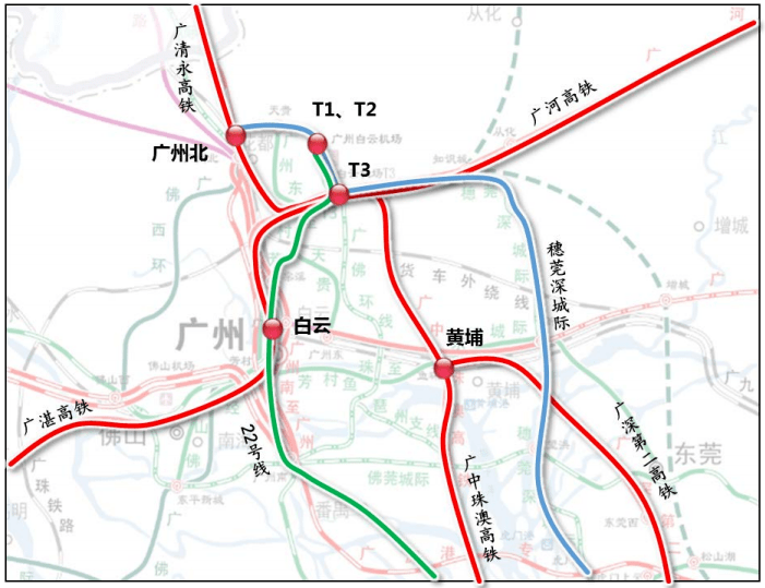 广州白云机场可地铁直通深圳啦!