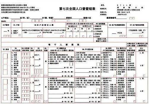 人口普查必须填写真实吗_人口普查表格填写样板