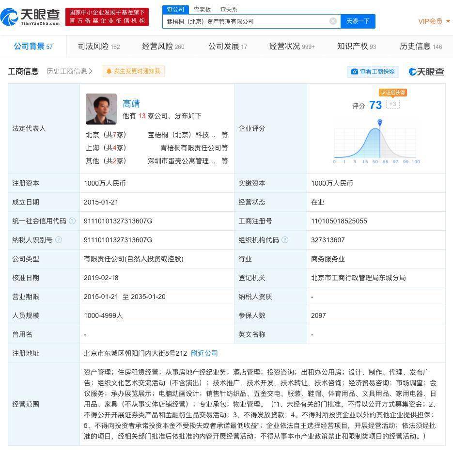 蛋壳公寓关联公司成被执行人 执行标的超519万