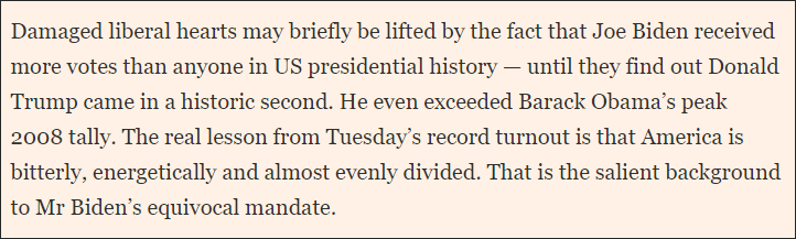 英媒：拜登才会是“跛脚鸭总统”