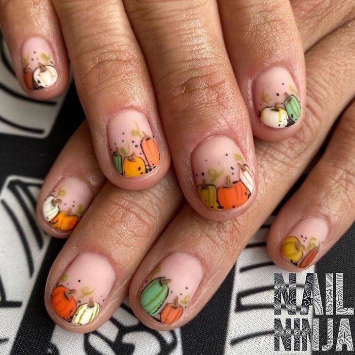 南瓜|花式美甲不流行了？南瓜美甲更时尚！