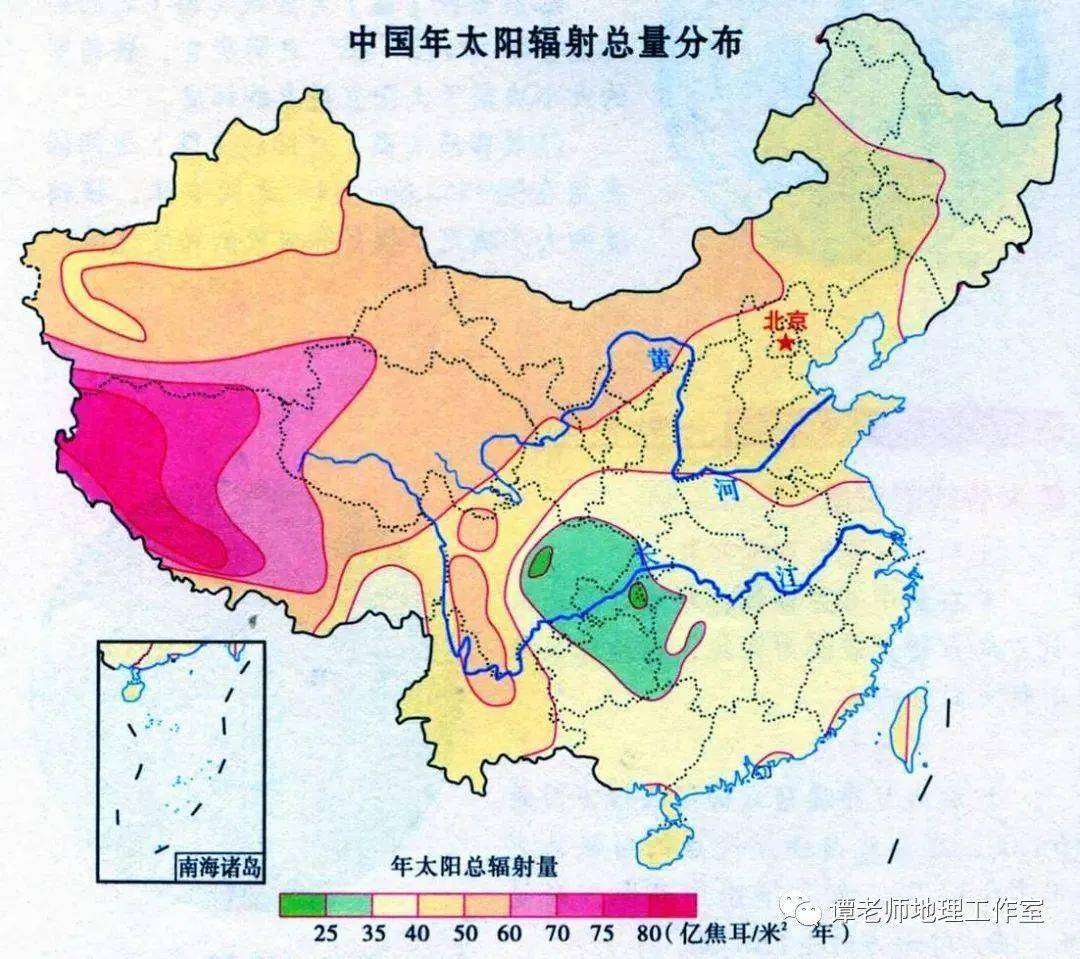 太阳辐射影响人口分布吗_世界年太阳辐射量分布