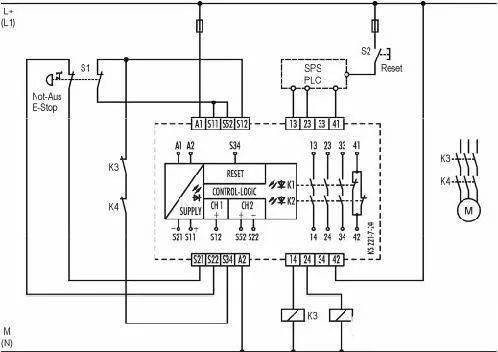 安全继电器工作原理接线图使用方法图解