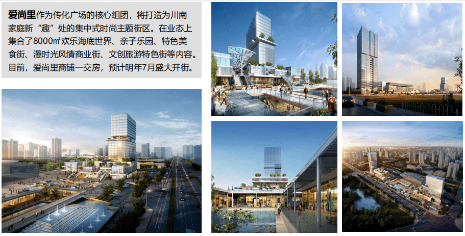 爱尚里作为传化广场的核心组团,将打造为川南家庭新"趣"处的集中式