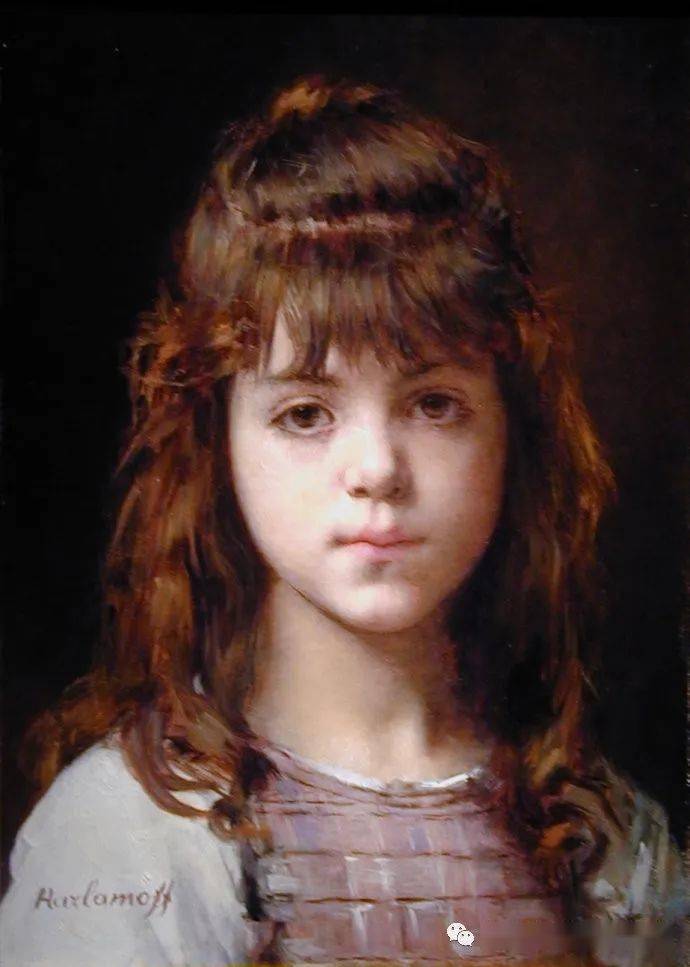 俄罗斯画家油画中的小女孩可真漂亮