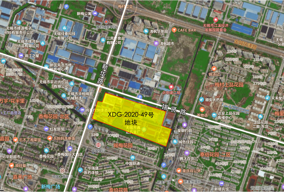 刚刚无锡土拍吸金超50亿惠山地价新高14864元㎡梅村新高12095元㎡