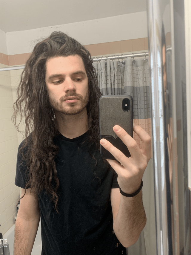 长发|一群喜欢留长发的男生各种po自拍，有些居然性感又妩媚啊！