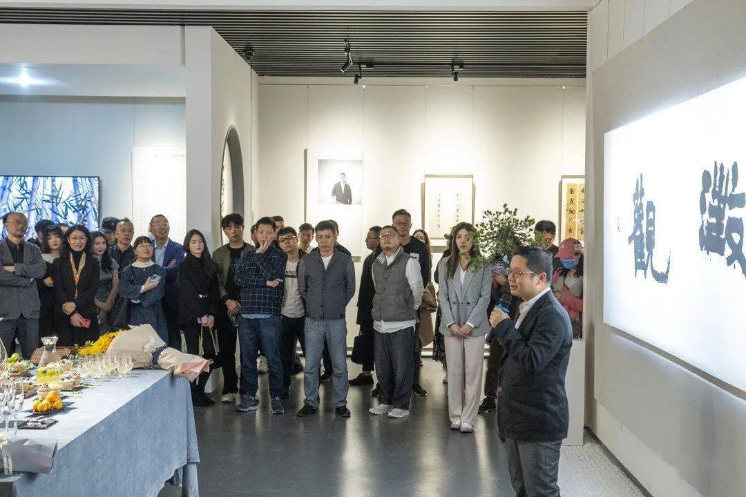 现场视频素处以默妙机其微丘园养素丘挺书法作品展在静逸堂拉开帷幕