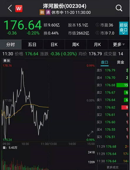 洋河股份|A股又“买醉”！刚刚，白酒股飙升1600亿