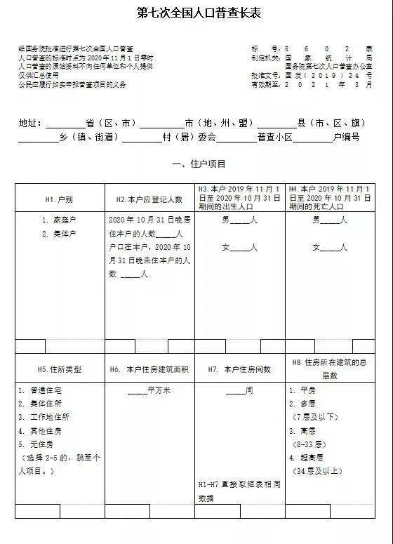 第七次人口普查入户短表_第七次人口普查短表(3)