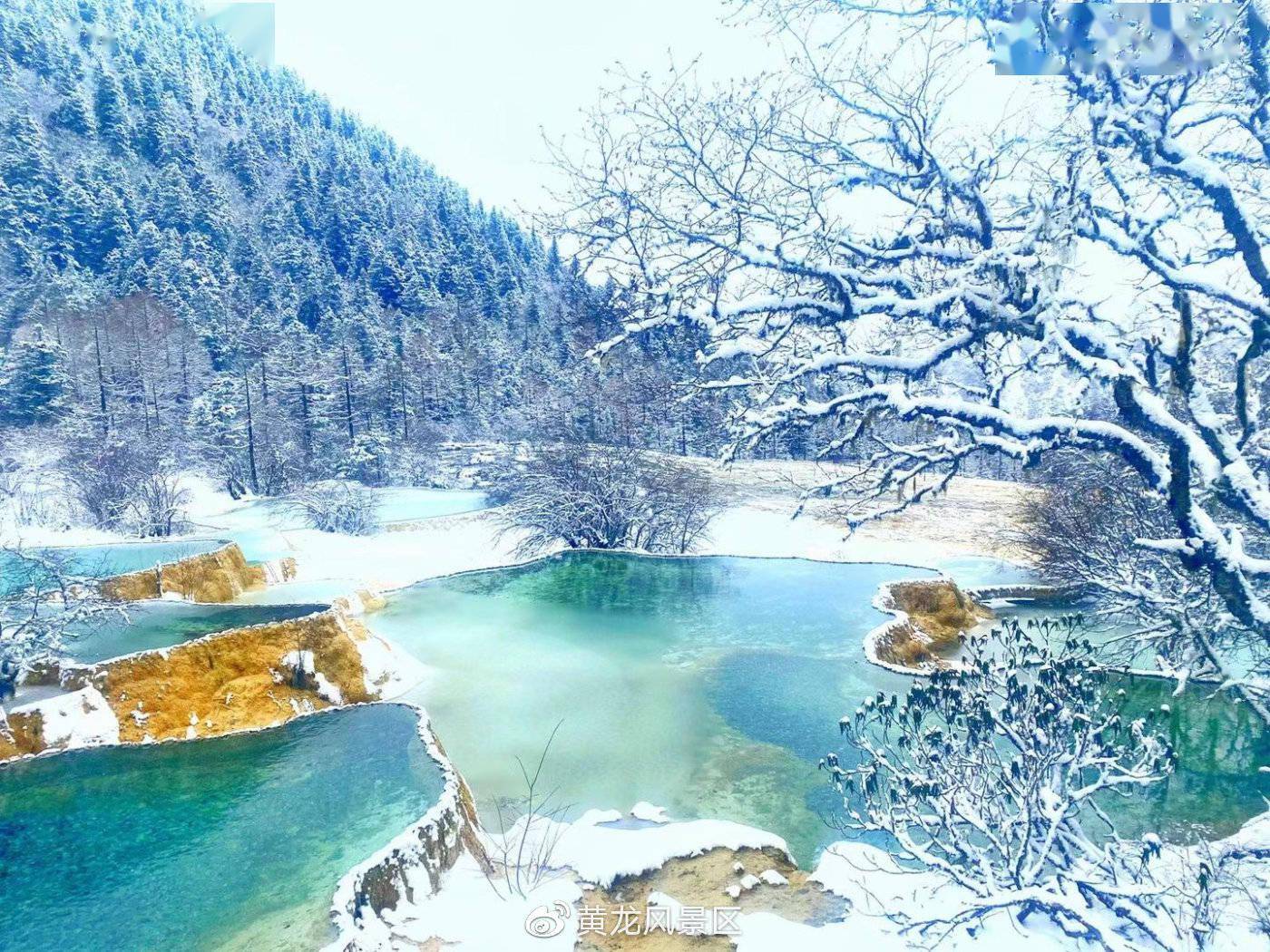 黄龙景区通报"游客翻栏踩踏五彩池":游客当即被劝离