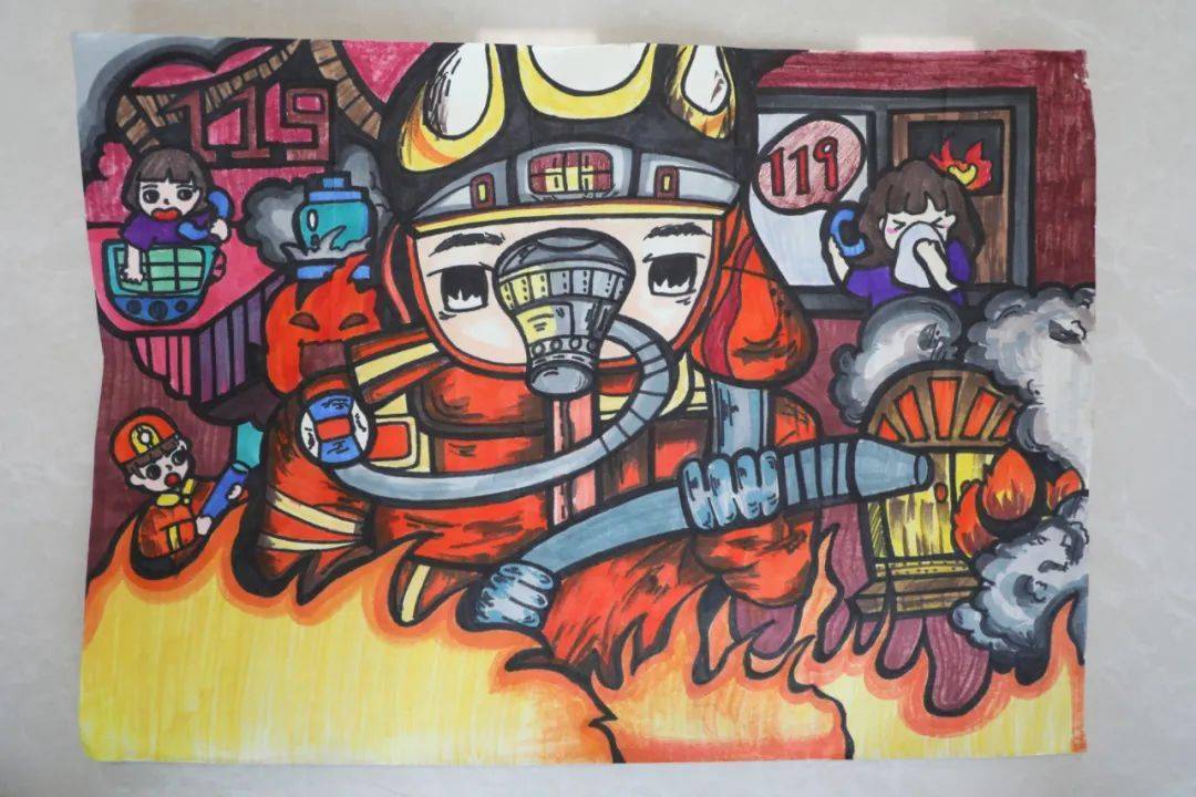 《关注消防 守护安全》 ——大城县里坦小学:李德瑞